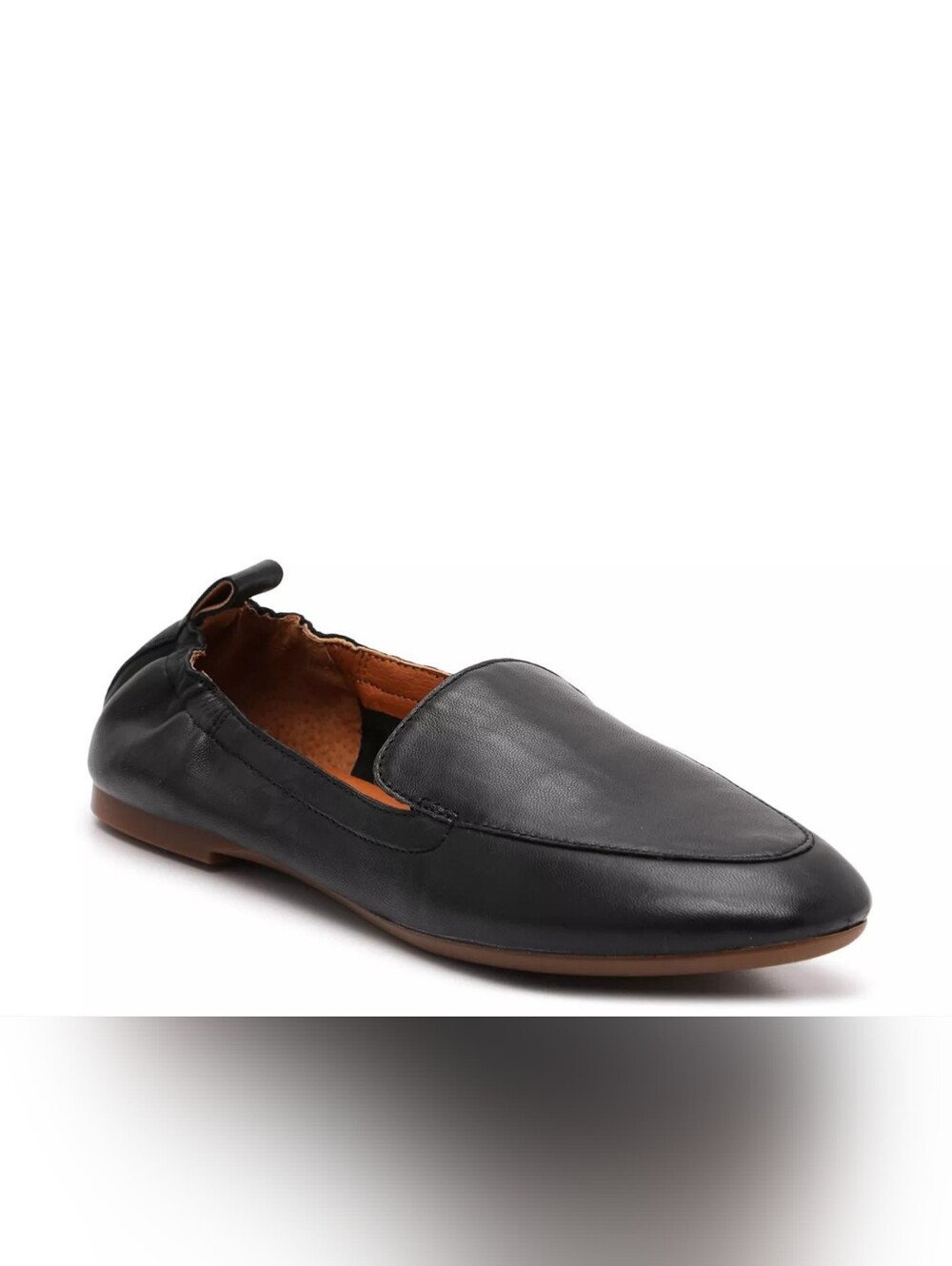 Lucky Brand Morrisie Black Slip-On Leather Casual Loafers